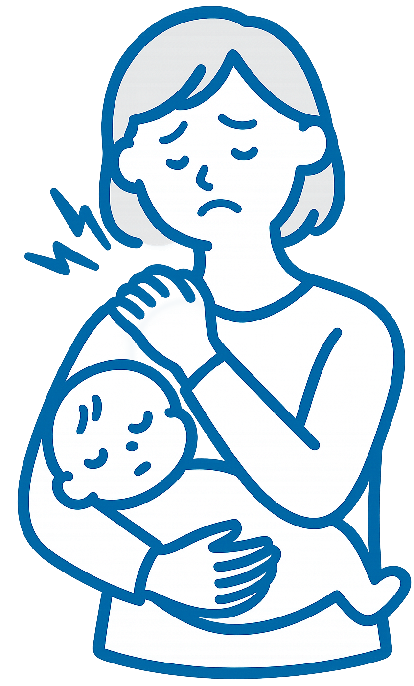 家事で身体の疲労を感じる女性